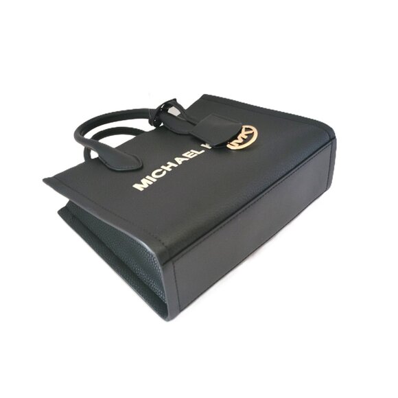 Michael Kors Mirella Small Shopper Top Zip Crossbody Handbag Black - Picture 6 of 7